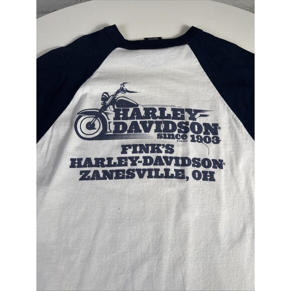 2010 Harley Davidson Freedom of Choice 3/4 Sleeve T Shirt Size L - Picture 2 of 9